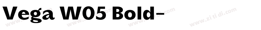 Vega W05 Bold字体转换